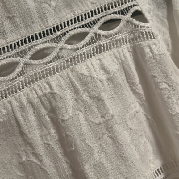 💗Z&L eyelet white blouse size S regencycore - Picture 6 of 12